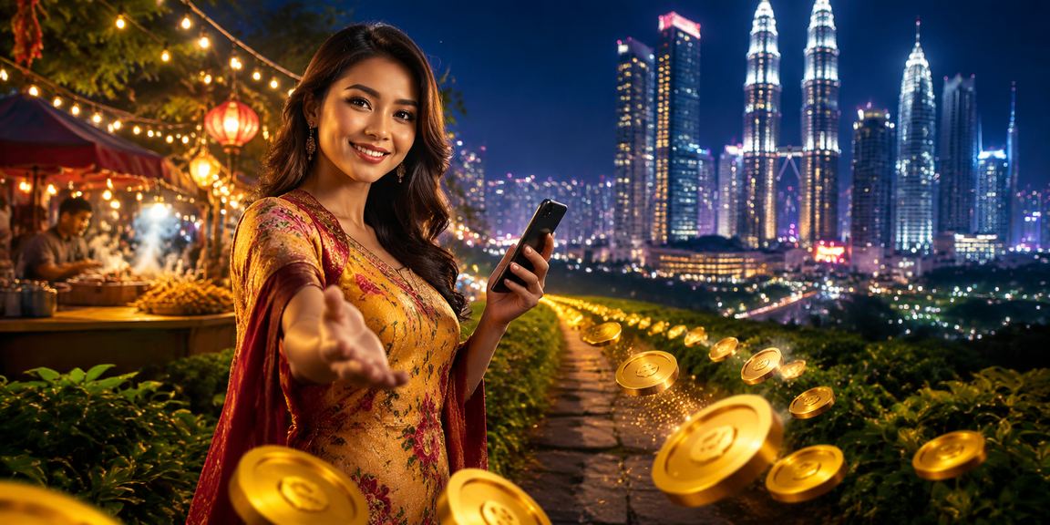 Pengguna di Kuala Lumpur mendaftar akaun dan menerima bonus dalam platform win4u