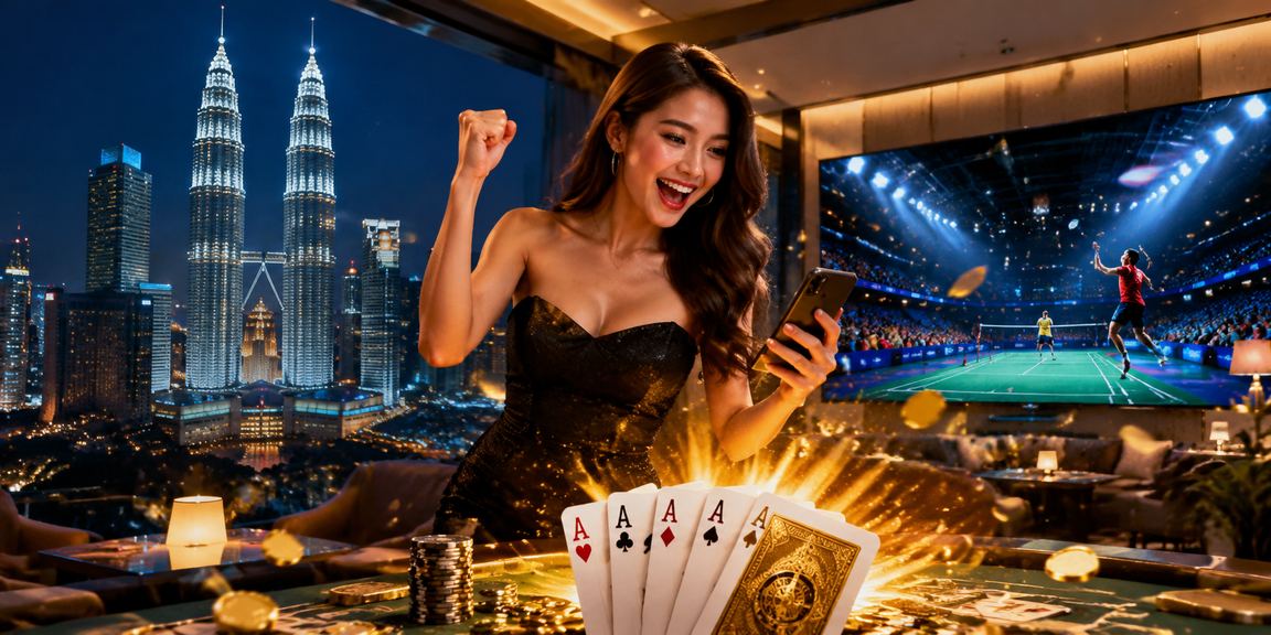 Pengguna di Kuala Lumpur menikmati permainan dalam platform win4u